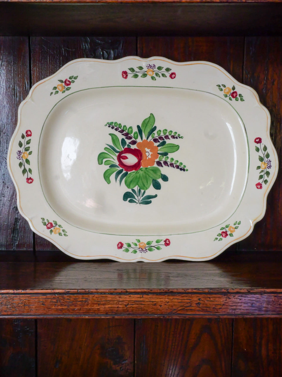 Vintage Hand Painted Platter #1
