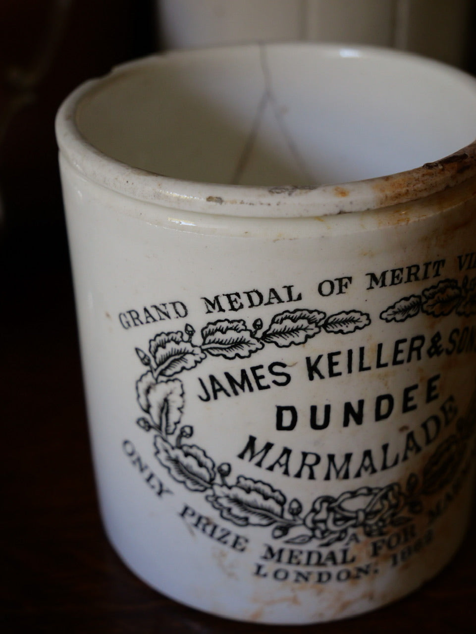 Antique James Keiller & Sons Marmalade Pot