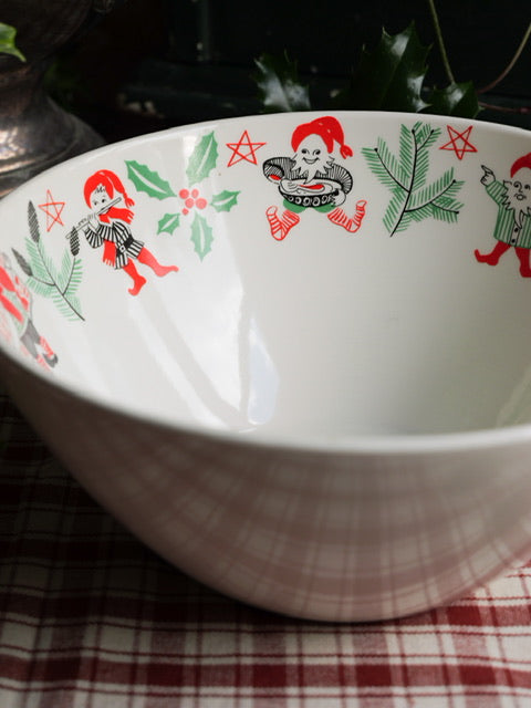 Vintage Norwegian Christmas Sweet Bowl