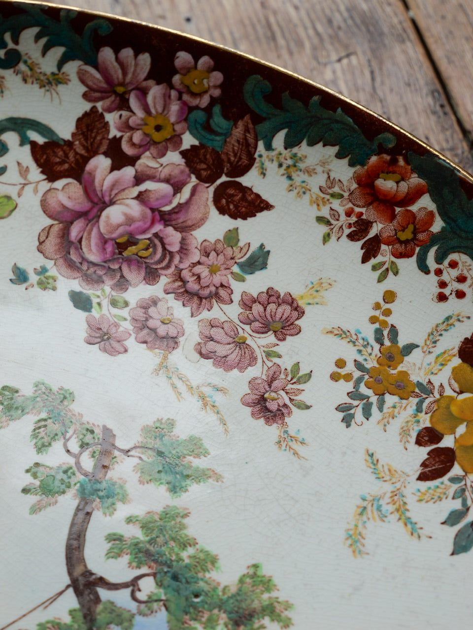 Large Antique Charger Plate