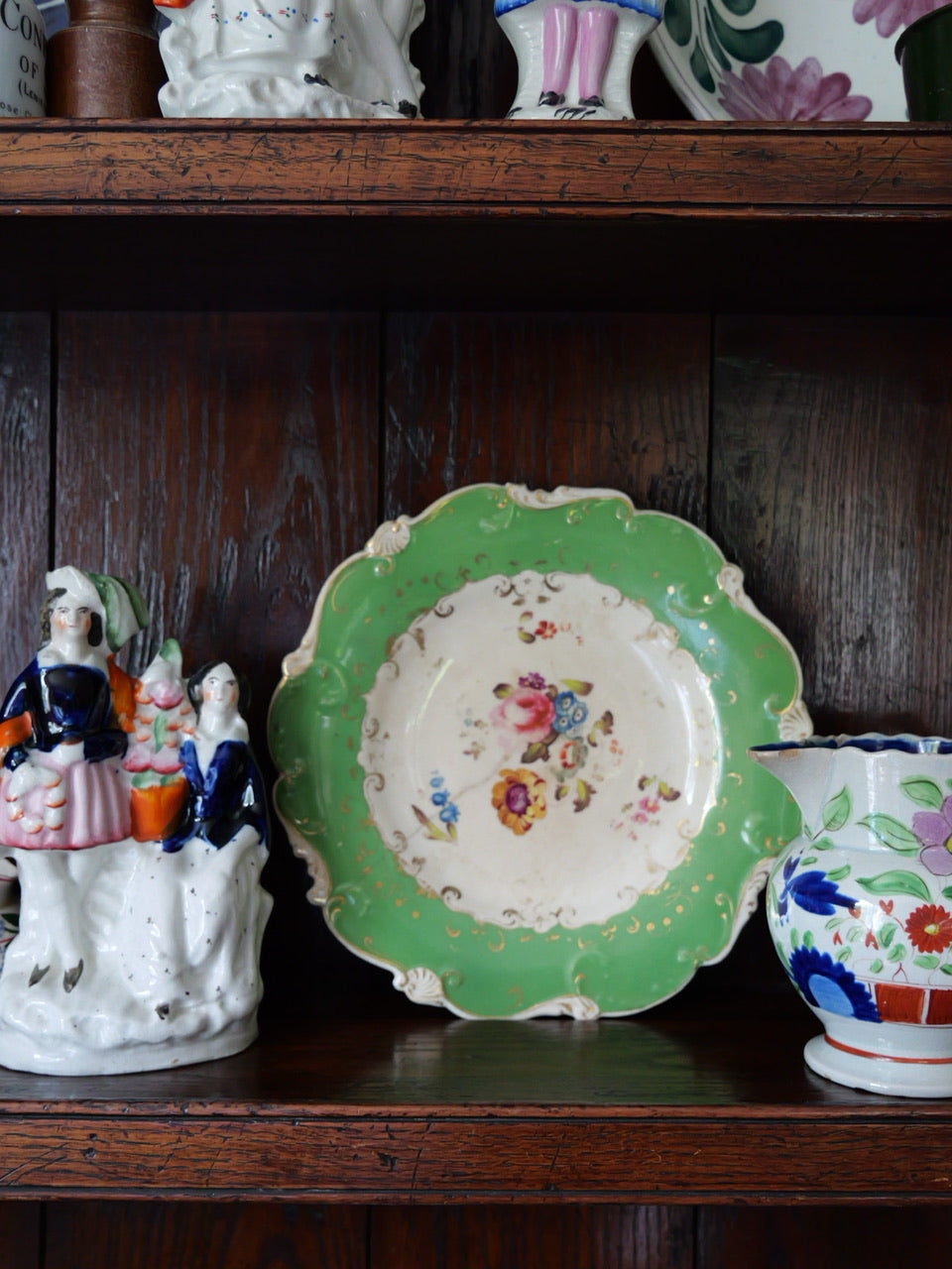 Antique Floral Plate