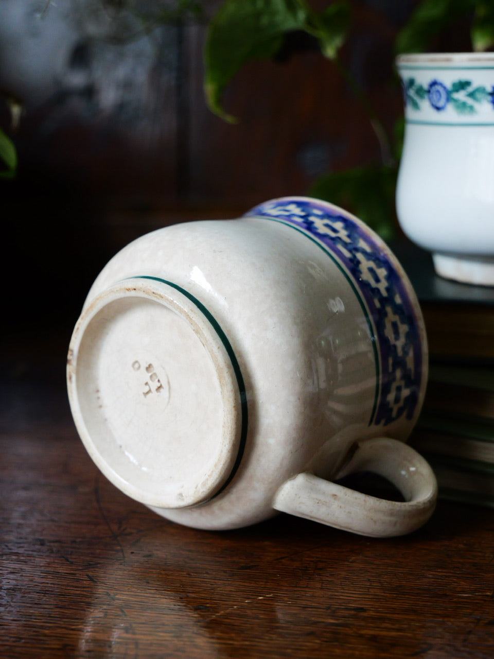Vintage Pair of Hand-painted Cups