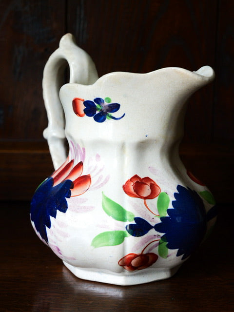 Antique Gaudy Welsh Pouch Jug