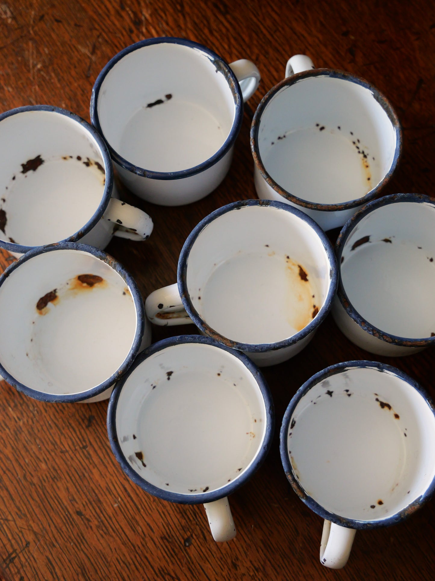 Tiny Vintage French Enamel Mug