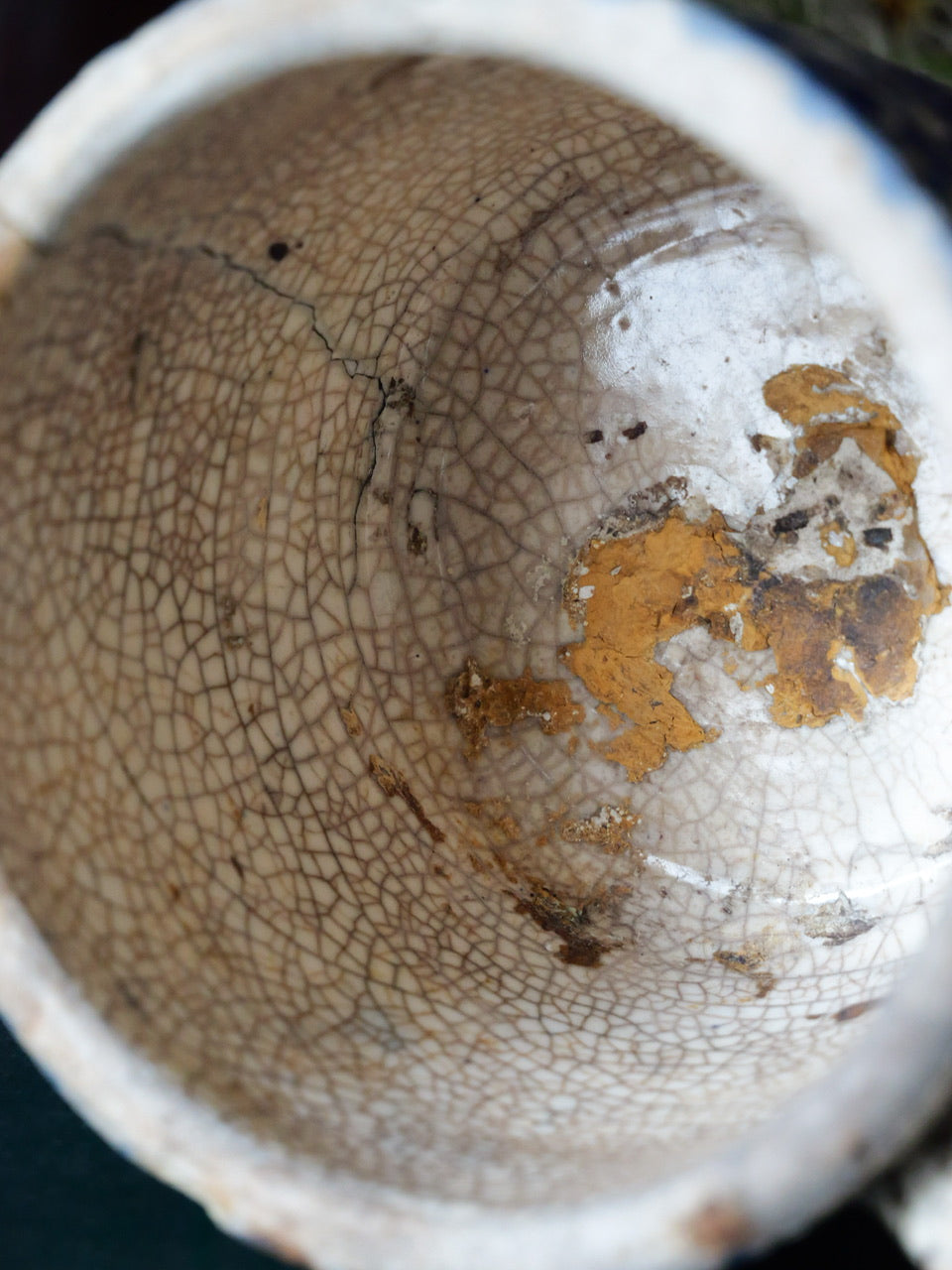 Antique Primitive Spongeware Mug