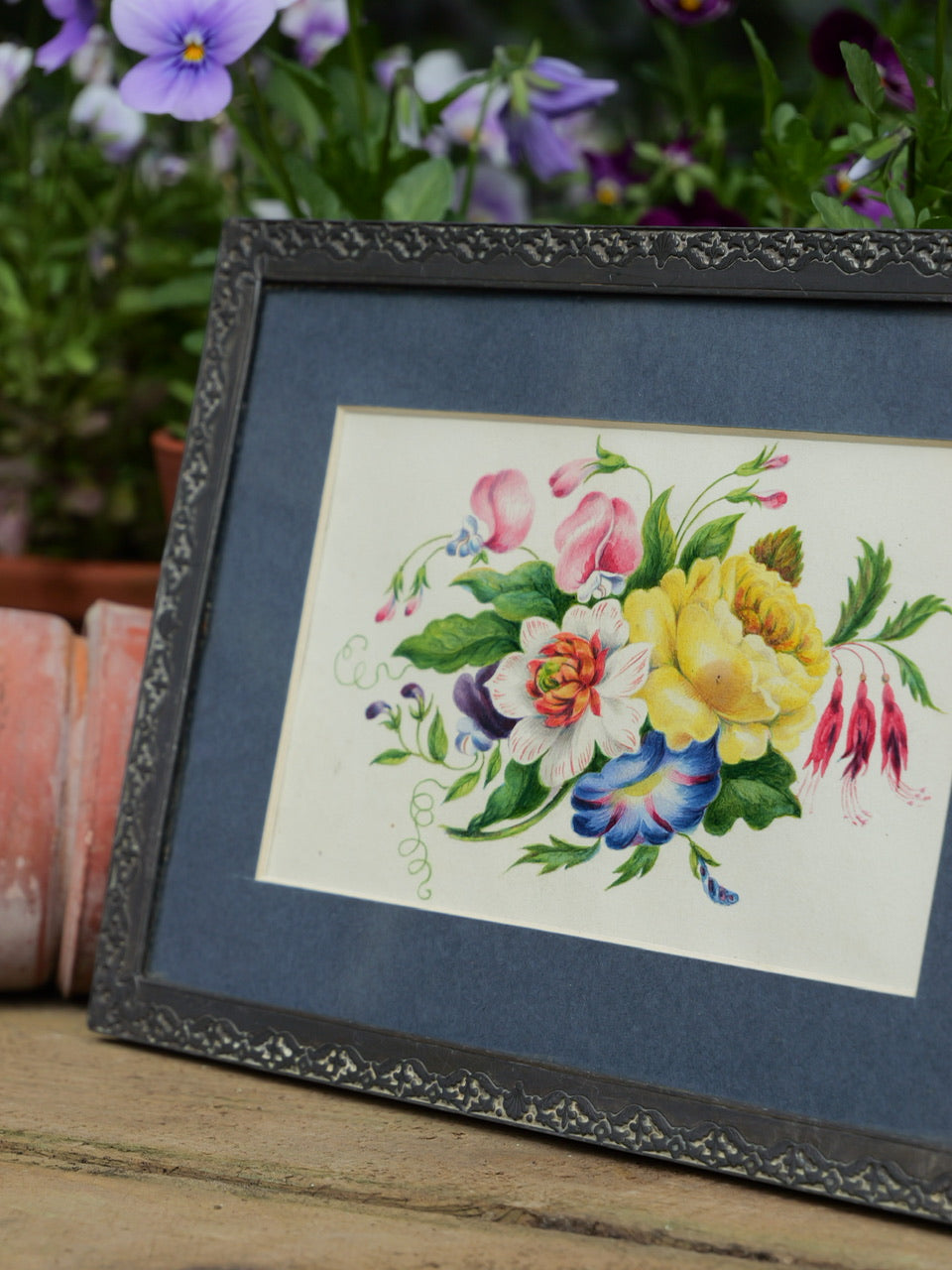 19th Century Floral Watercolour Painting