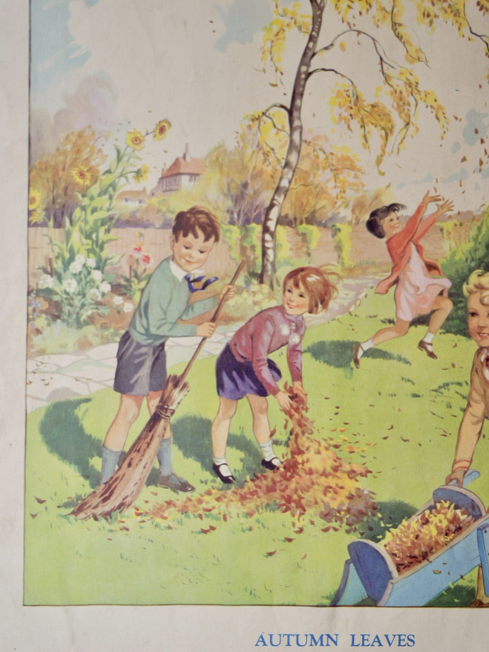 Vintage Poster - Autumn Leaves