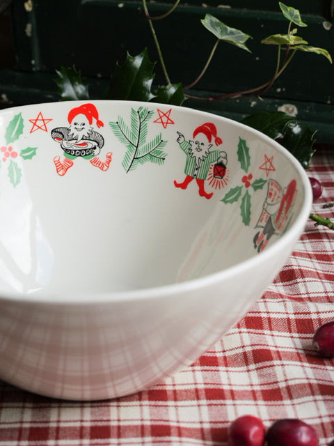 Vintage Norwegian Christmas Sweet Bowl