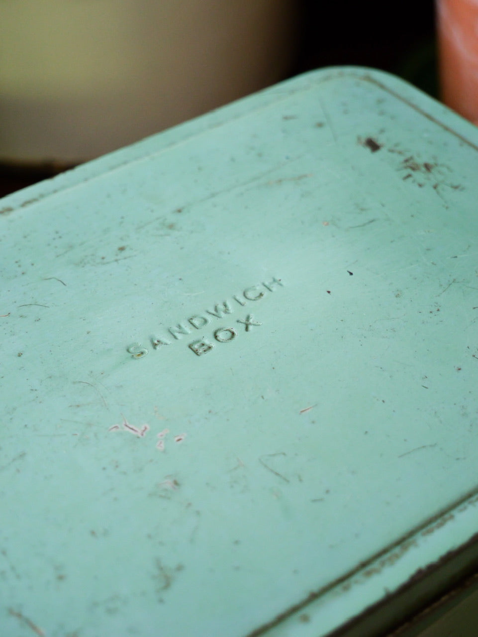 Vintage Green Metal ‘Sandwich Box’