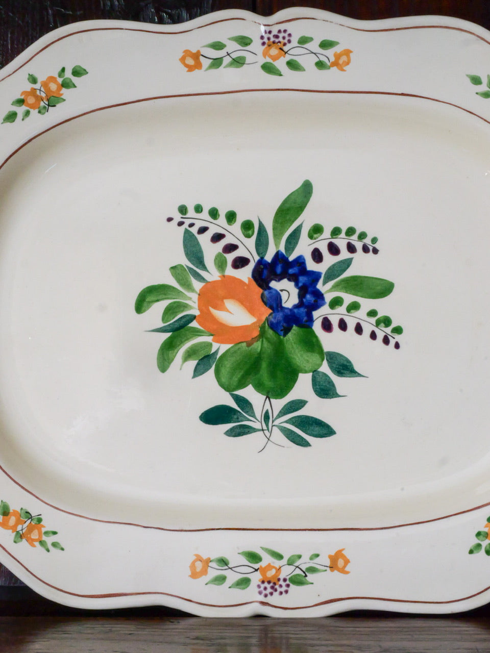 Vintage Hand Painted Platter #2