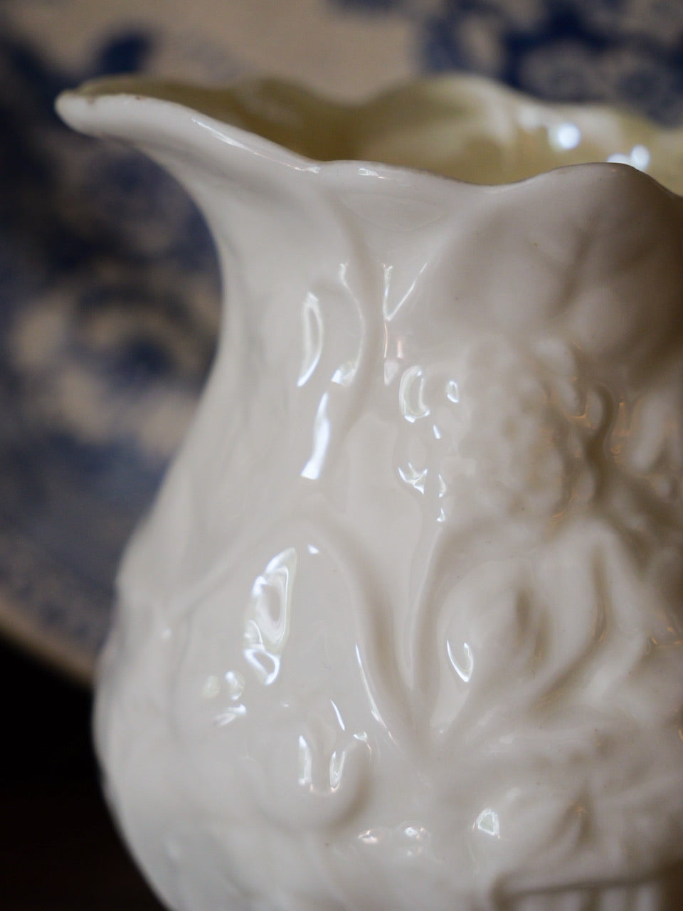 Tiny Vintage Irish Pearlised Milk Jug