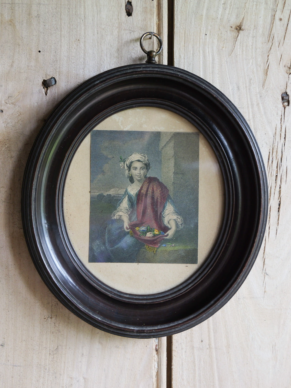 19th Century Oval Frame With Picture