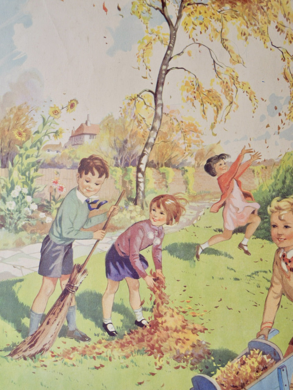 Vintage Poster - Autumn Leaves