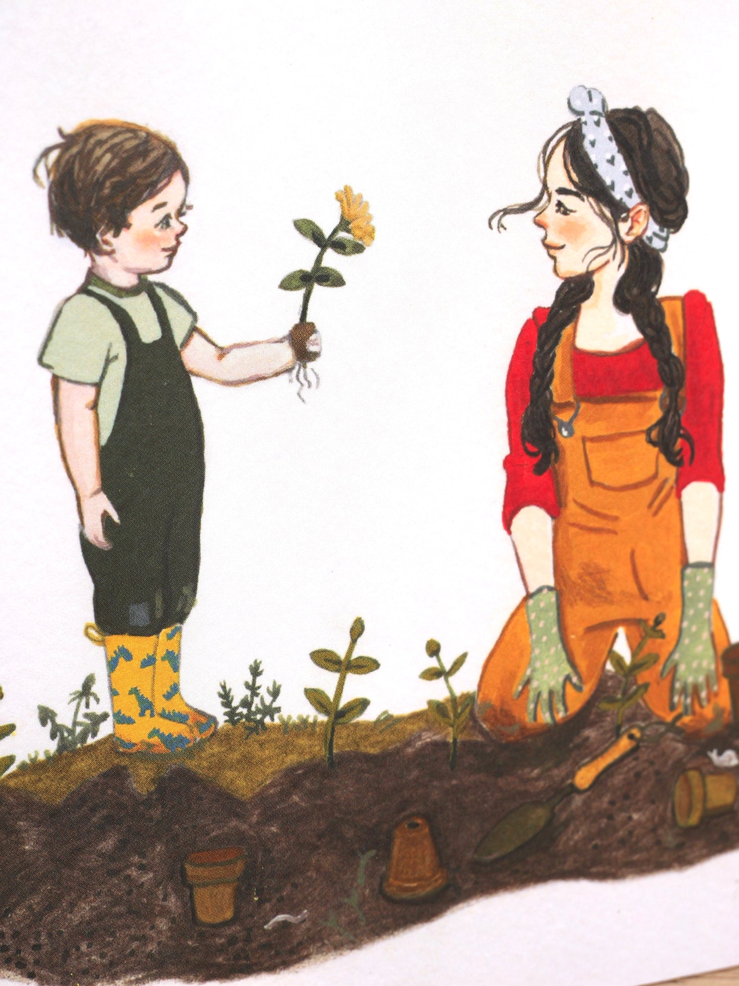 ‘Garden Helper’ - Greeting card by Loré Pemberton