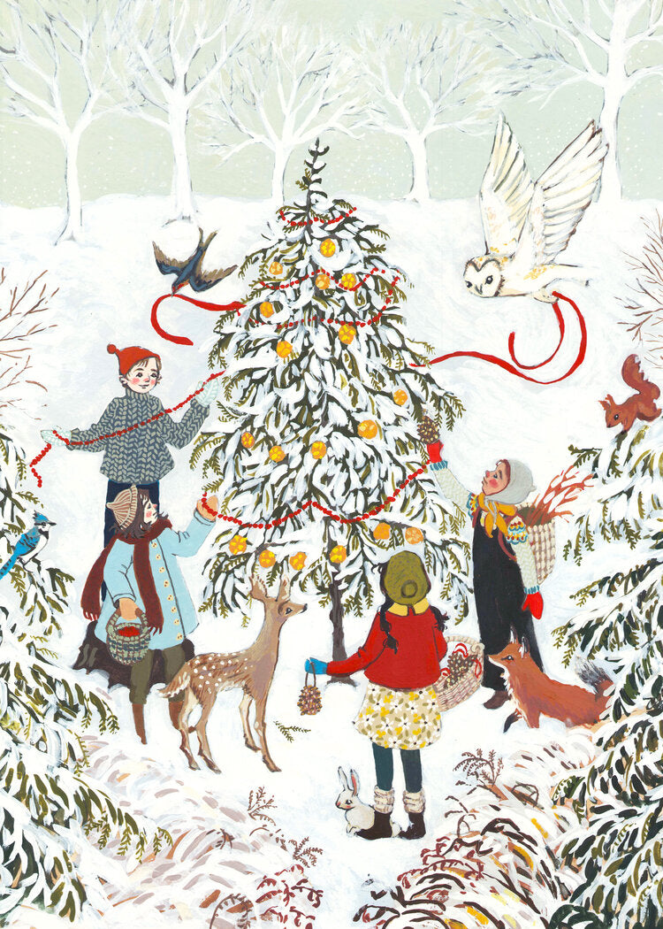 ‘Woodland Christmas’ - Print by Loré Pemberton