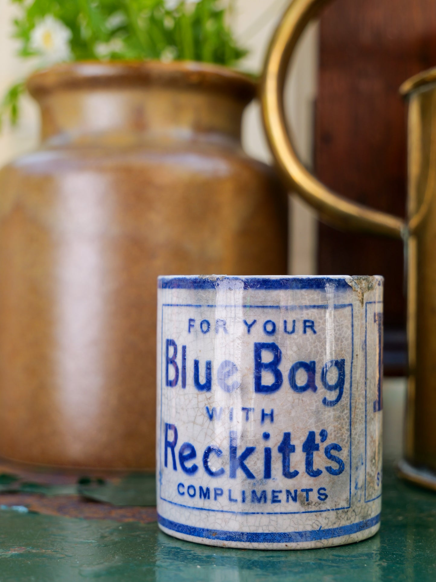 Antique Reckitt’s Advertising Pot