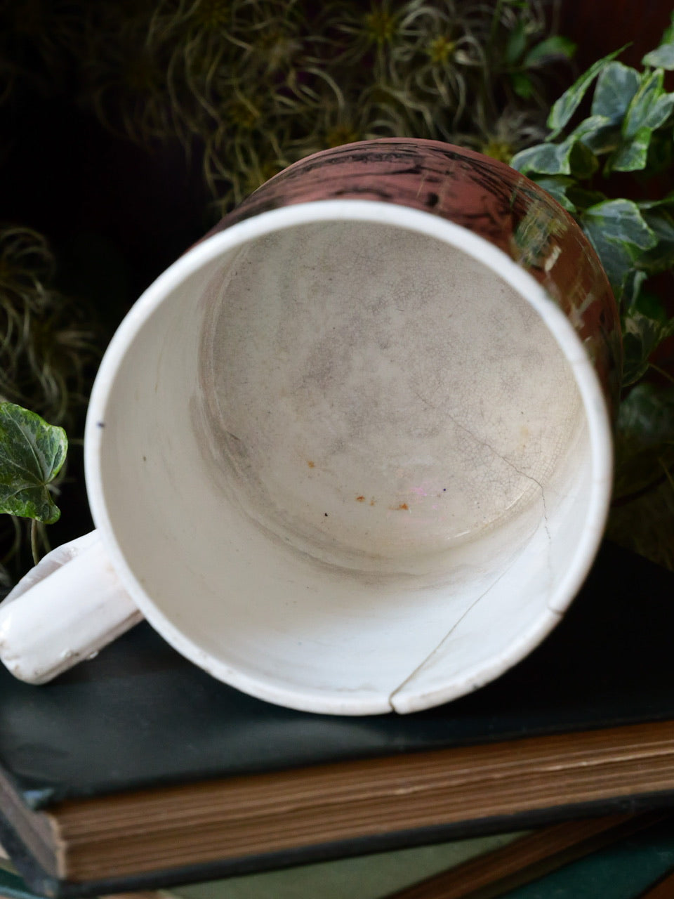 Antique Pink ‘Farmers’ Arms’ Tankard Mug