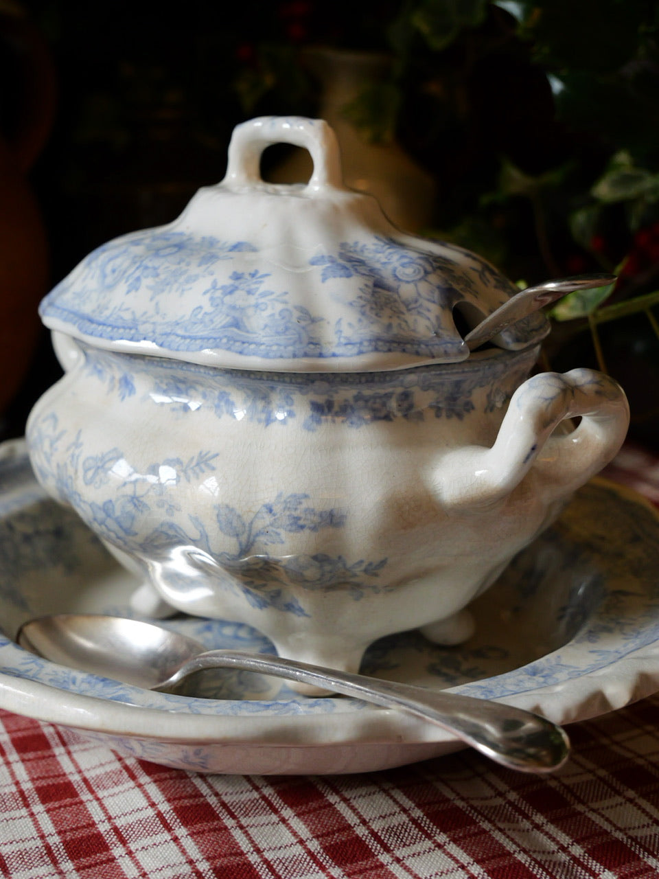 Small Antique Asiatic Pheasants Tureen