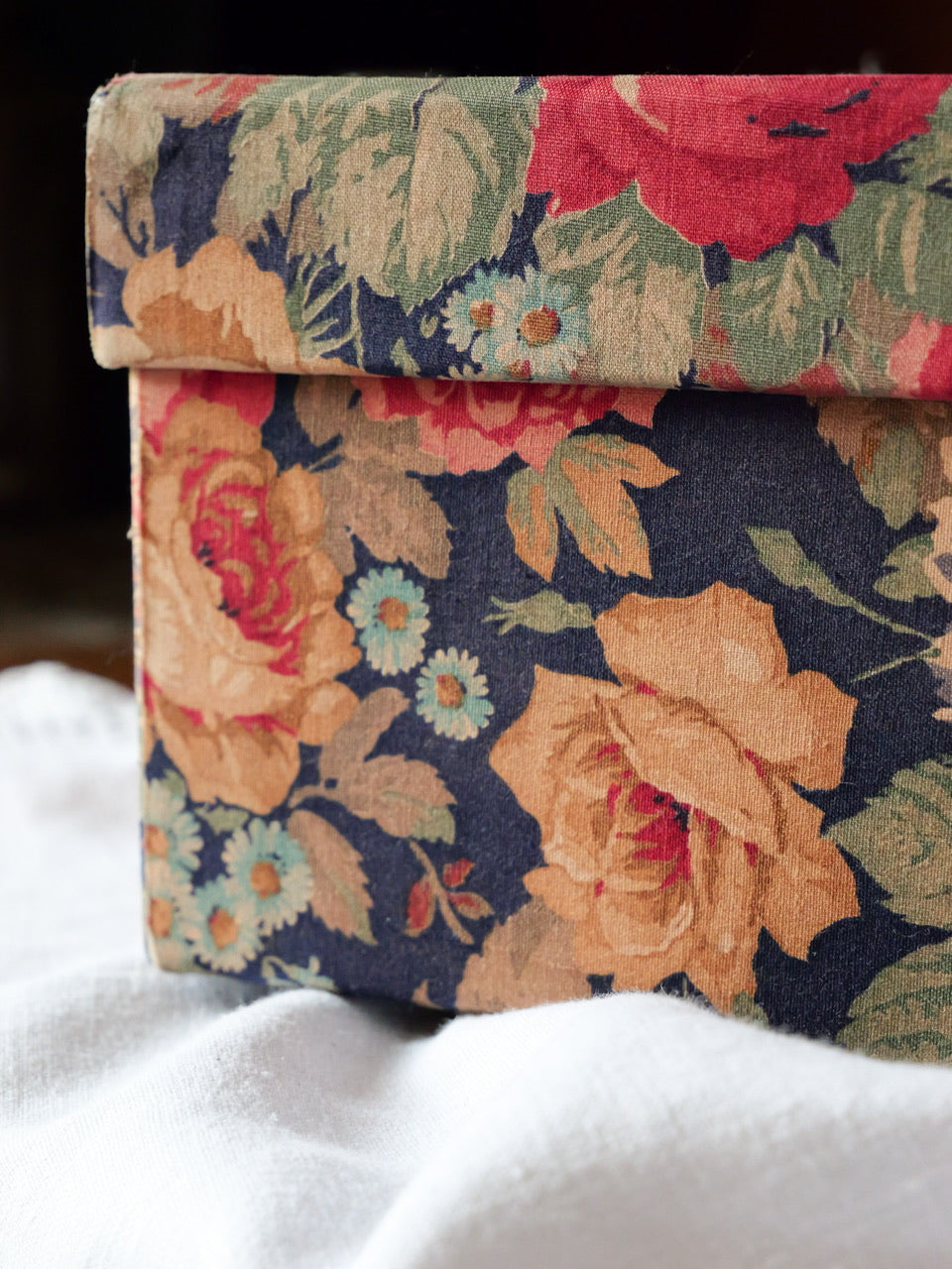 Vintage Fabric Covered Box