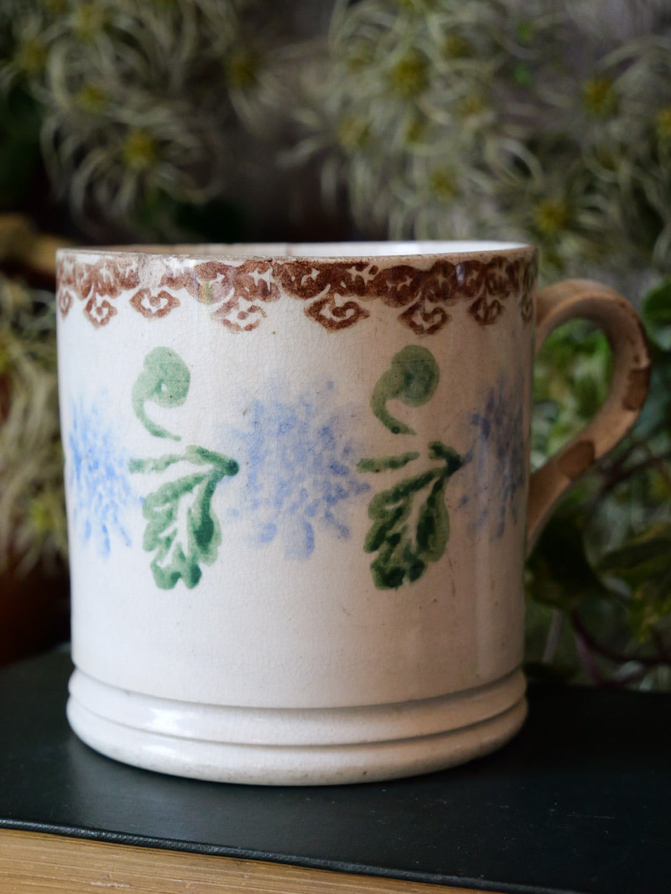 Antique Spongeware Mug #1