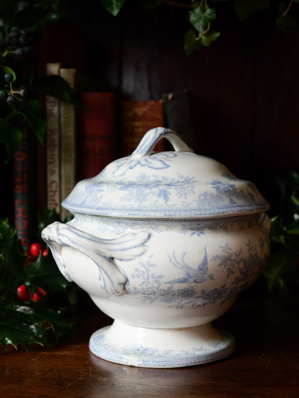 Antique Asiatic Pheasant Sauce Tureens (Set of Two)