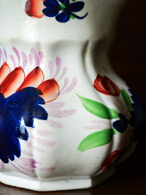 Antique Gaudy Welsh Pouch Jug