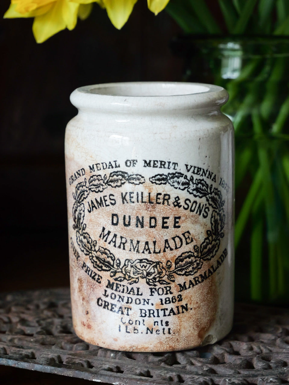 Early James Keiller 1lb Shouldered Marmalade Pot