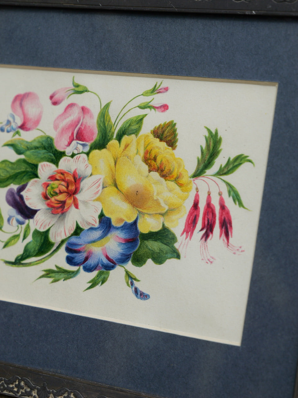 19th Century Floral Watercolour Painting