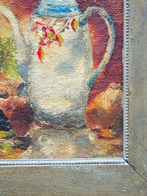 Vintage Art School ‘Coffee Pot’ Oil Painting