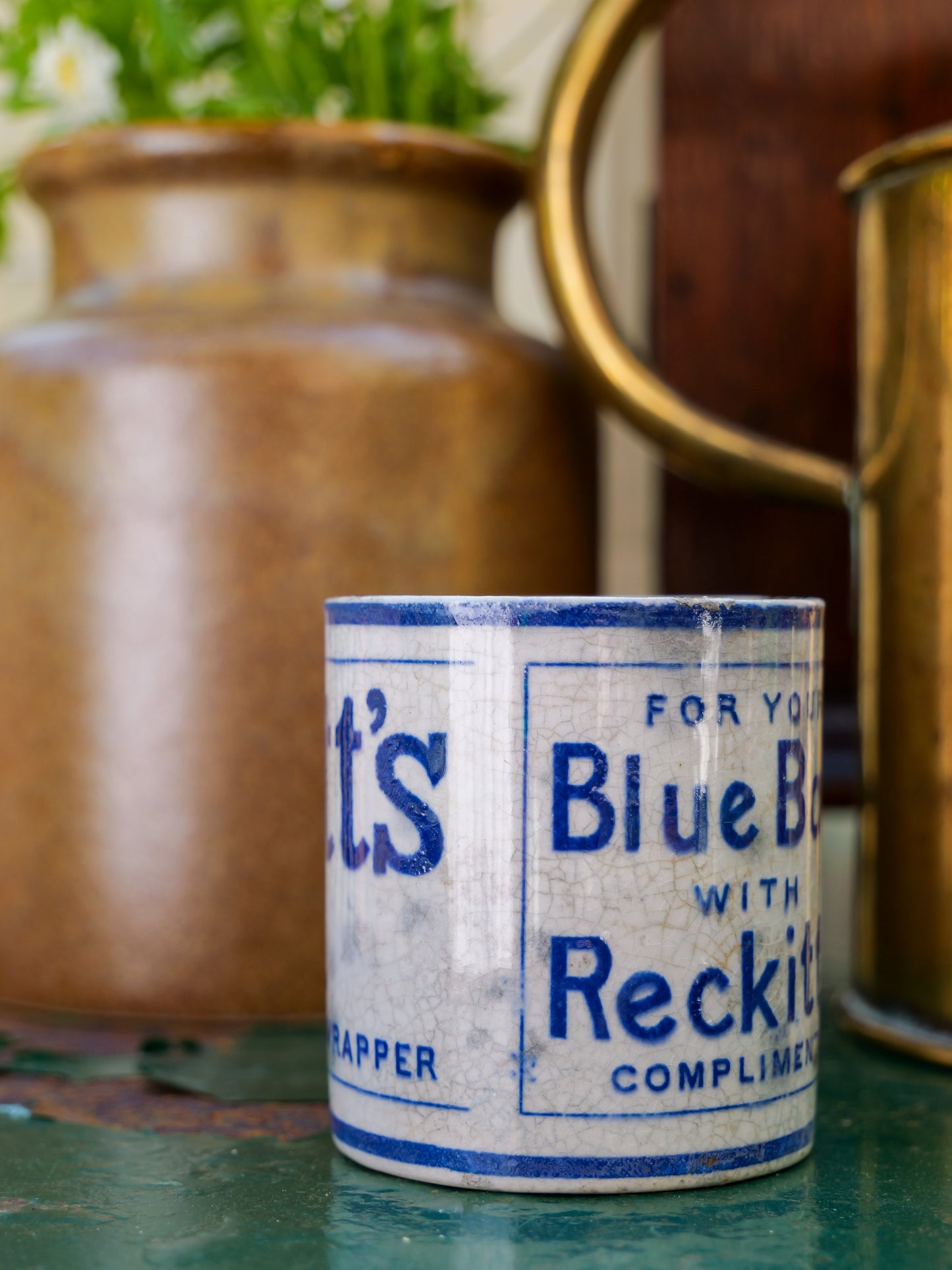 Antique Reckitt’s Advertising Pot