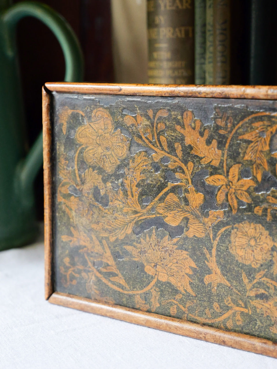 Antique Regency Penwork Box