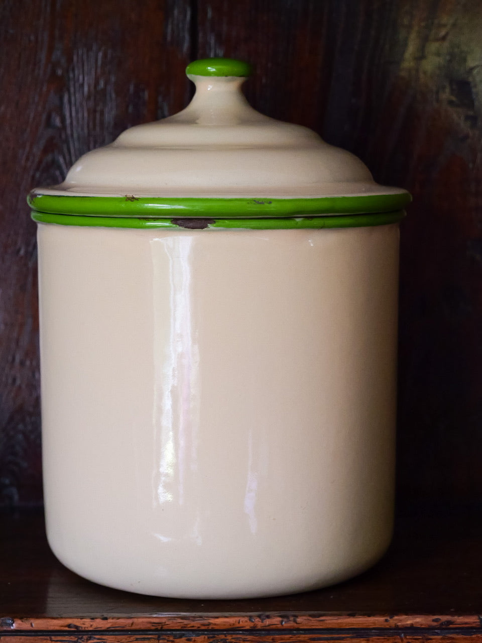 Vintage Enamel ‘Rice’ Container