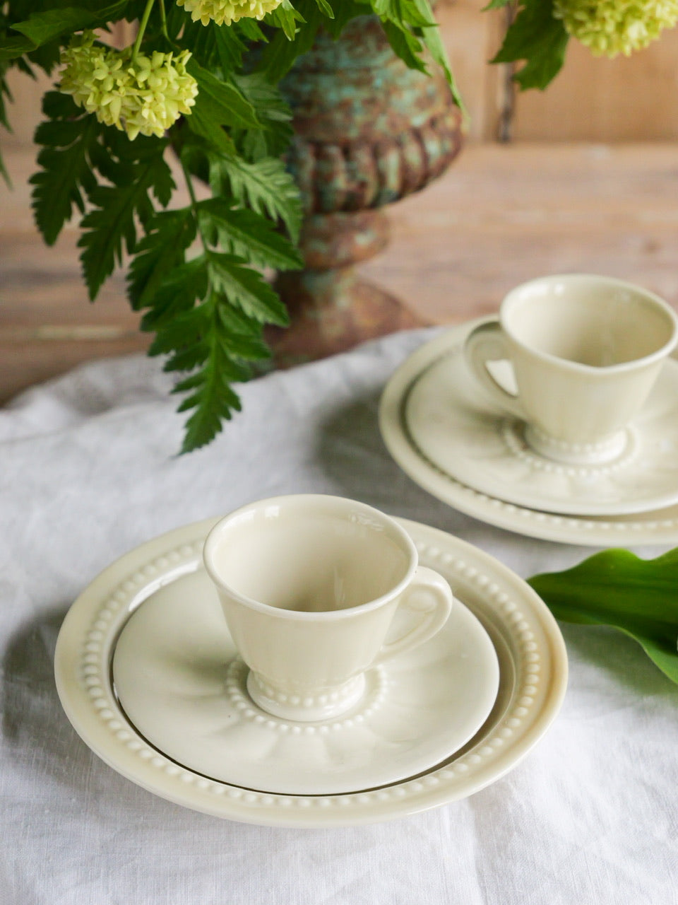 Tiny Beaded French Tea Set