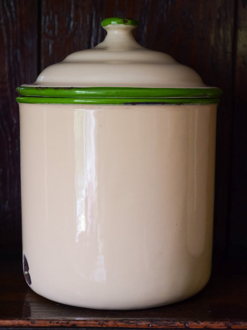 Vintage Enamel ‘Currants’ Container