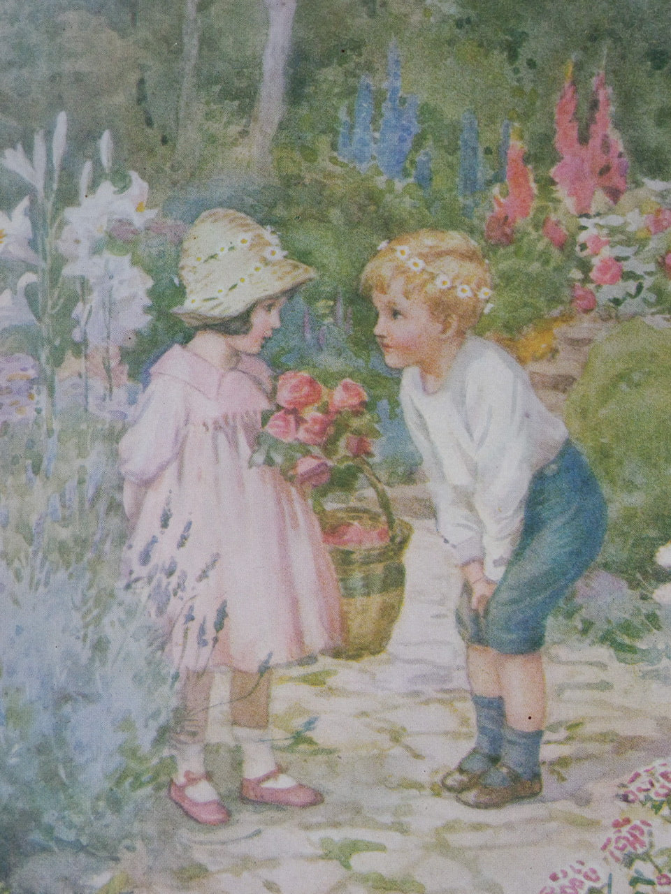 ‘The Proposal’ - Vintage Framed Print by Margaret Tarrant