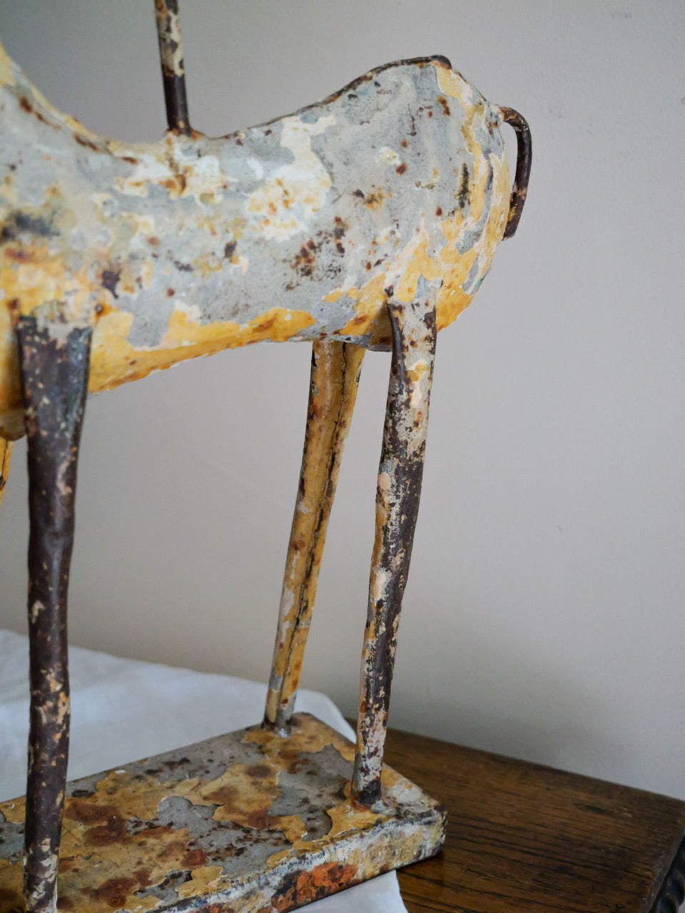 Vintage Metal Deer Candle Holder