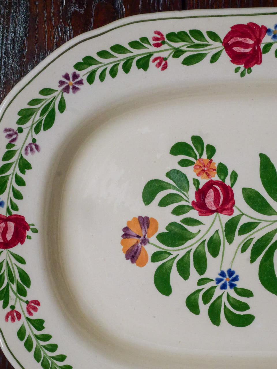 Vintage Hand Painted Platter #3
