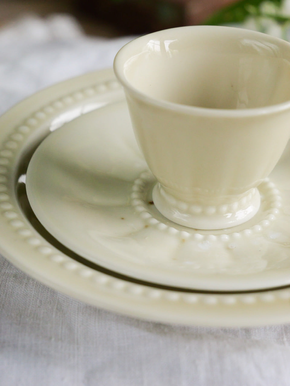 Tiny Beaded French Tea Set