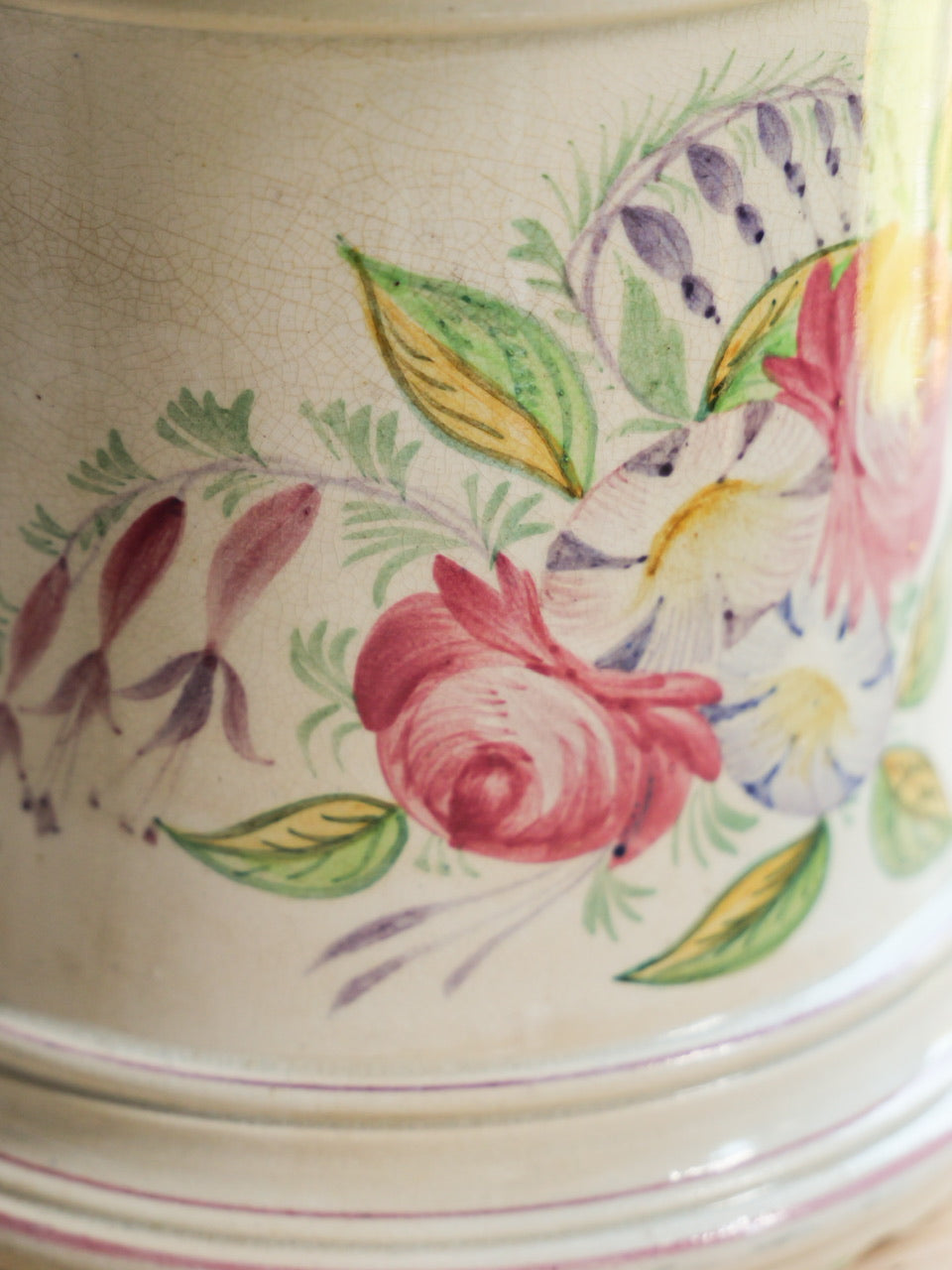 Large 19th Century Inscribed Hand Painted Loving Cup