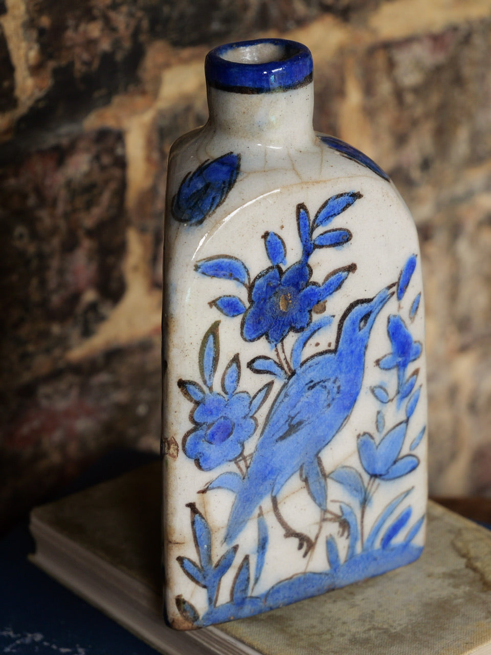 Antique Iznik Hand Painted Vase