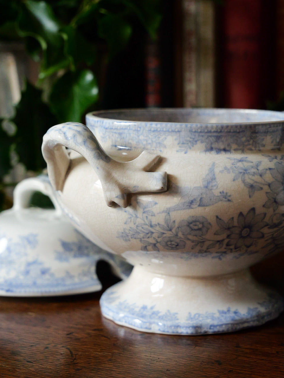 Antique Asiatic Pheasant Sauce Tureens (Set of Two)