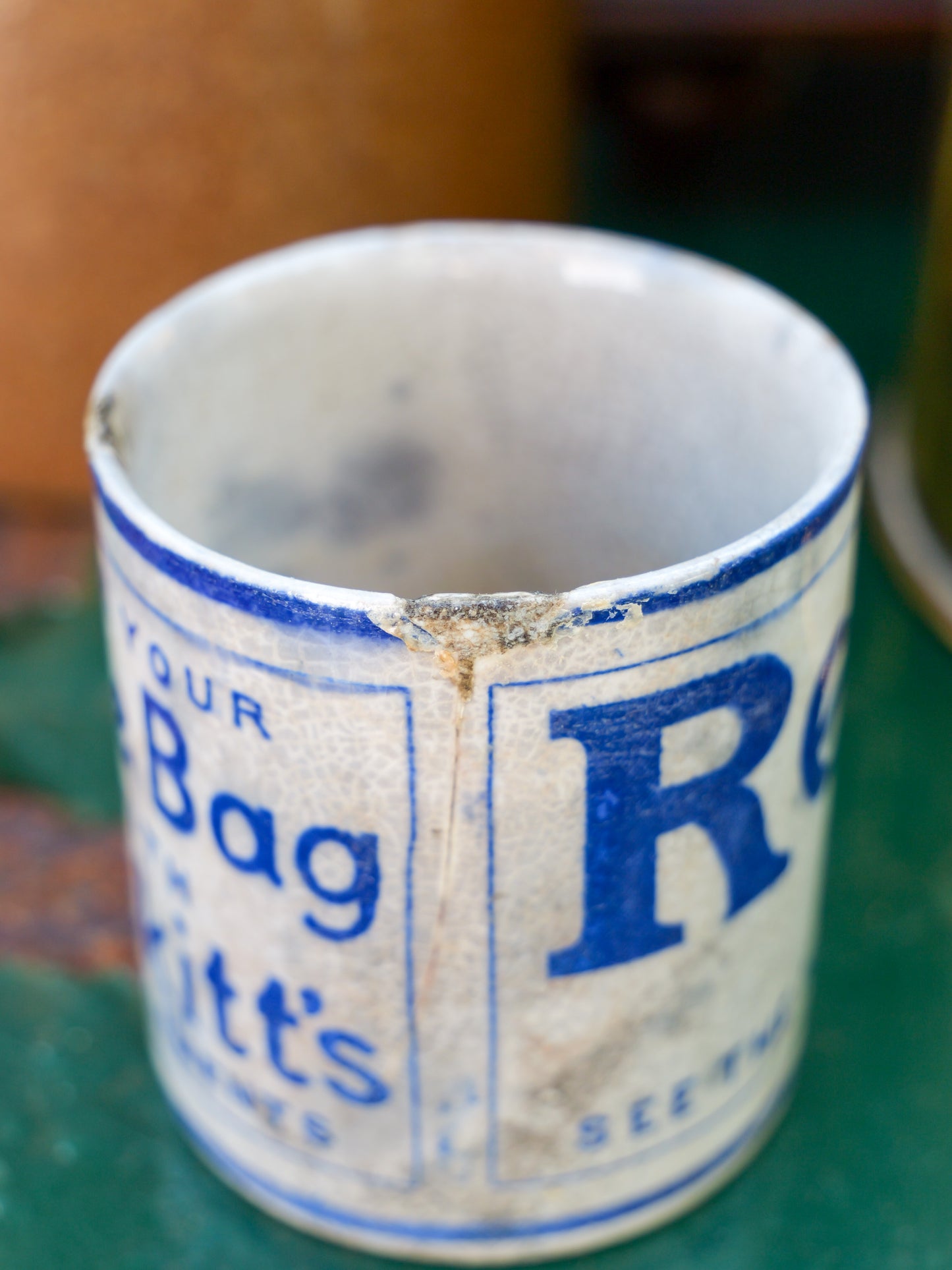 Antique Reckitt’s Advertising Pot