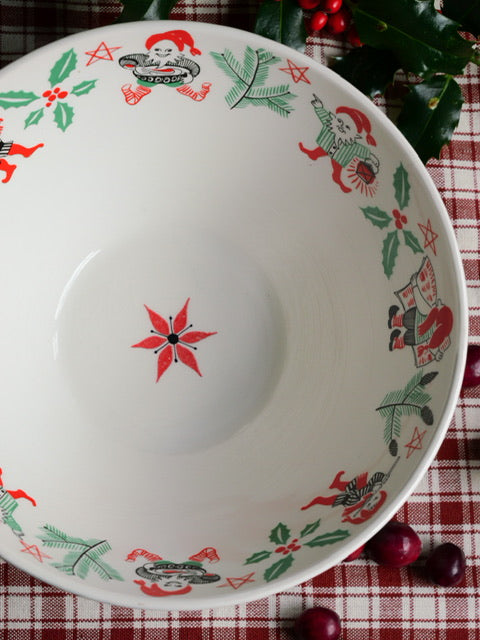 Vintage Norwegian Christmas Sweet Bowl