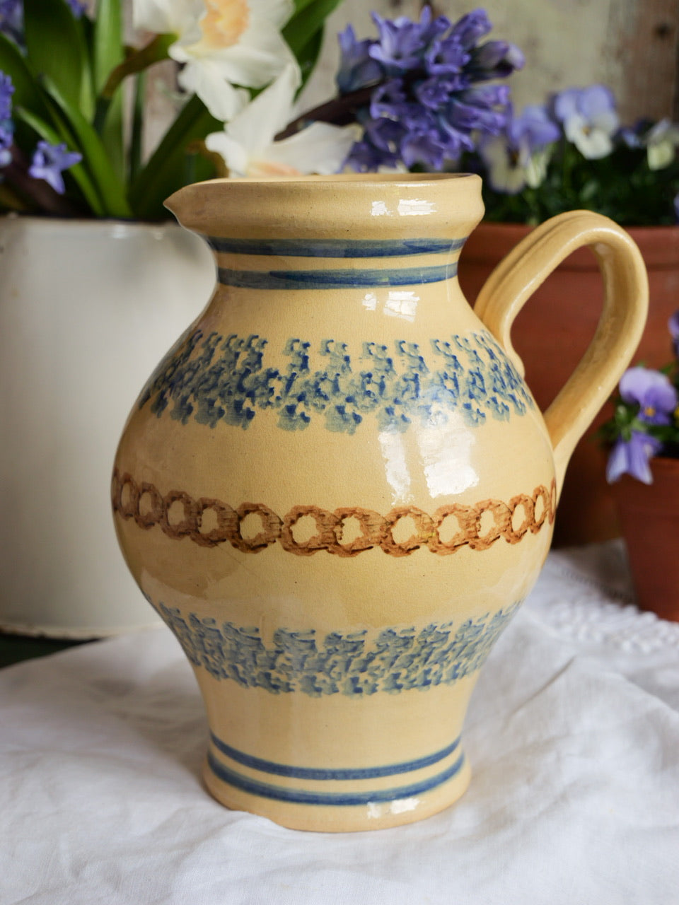 Antique Spongeware Jug