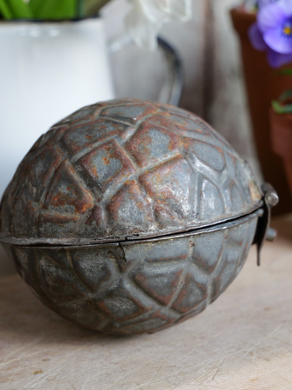 Vintage Metal Chocolate Egg Mould