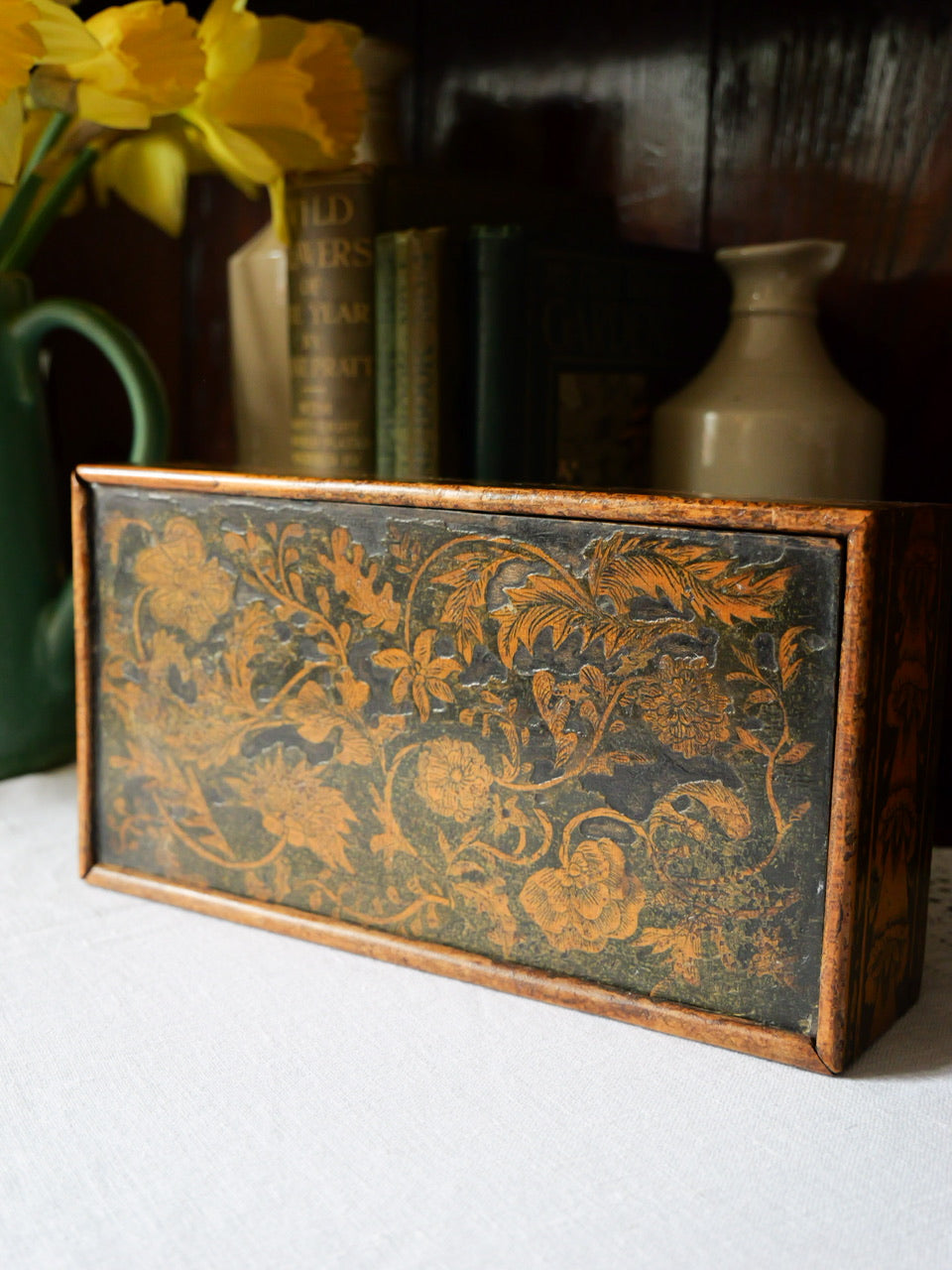 Antique Regency Penwork Box
