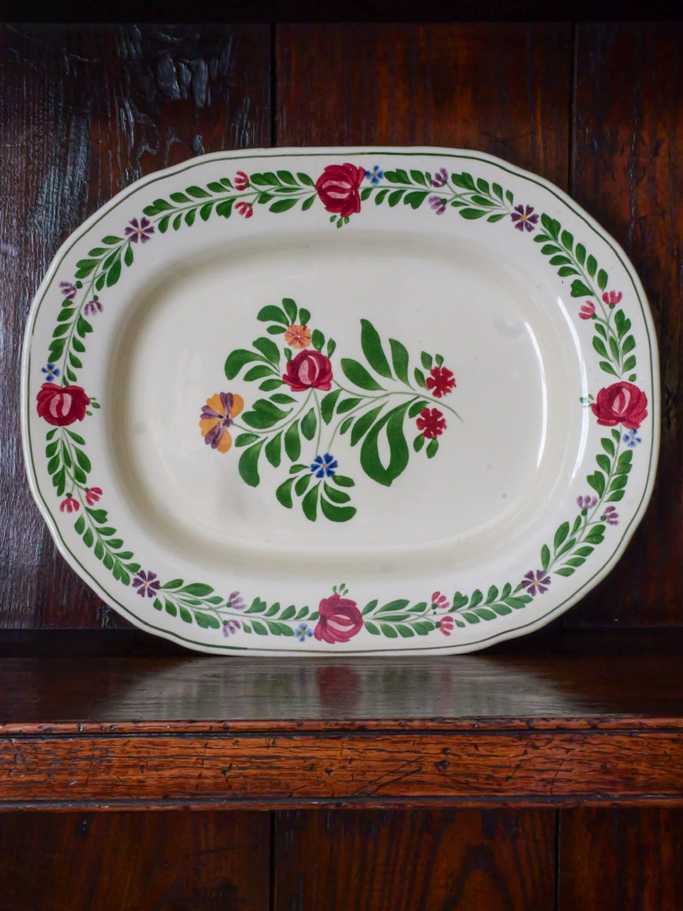 Vintage Hand Painted Platter #3