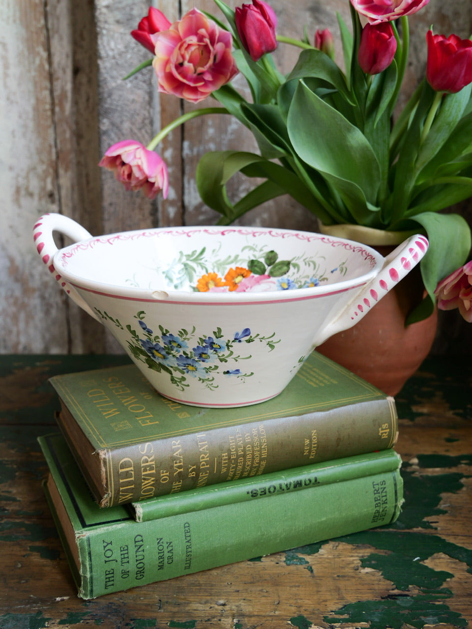 Vintage French Hand Painted Bowl