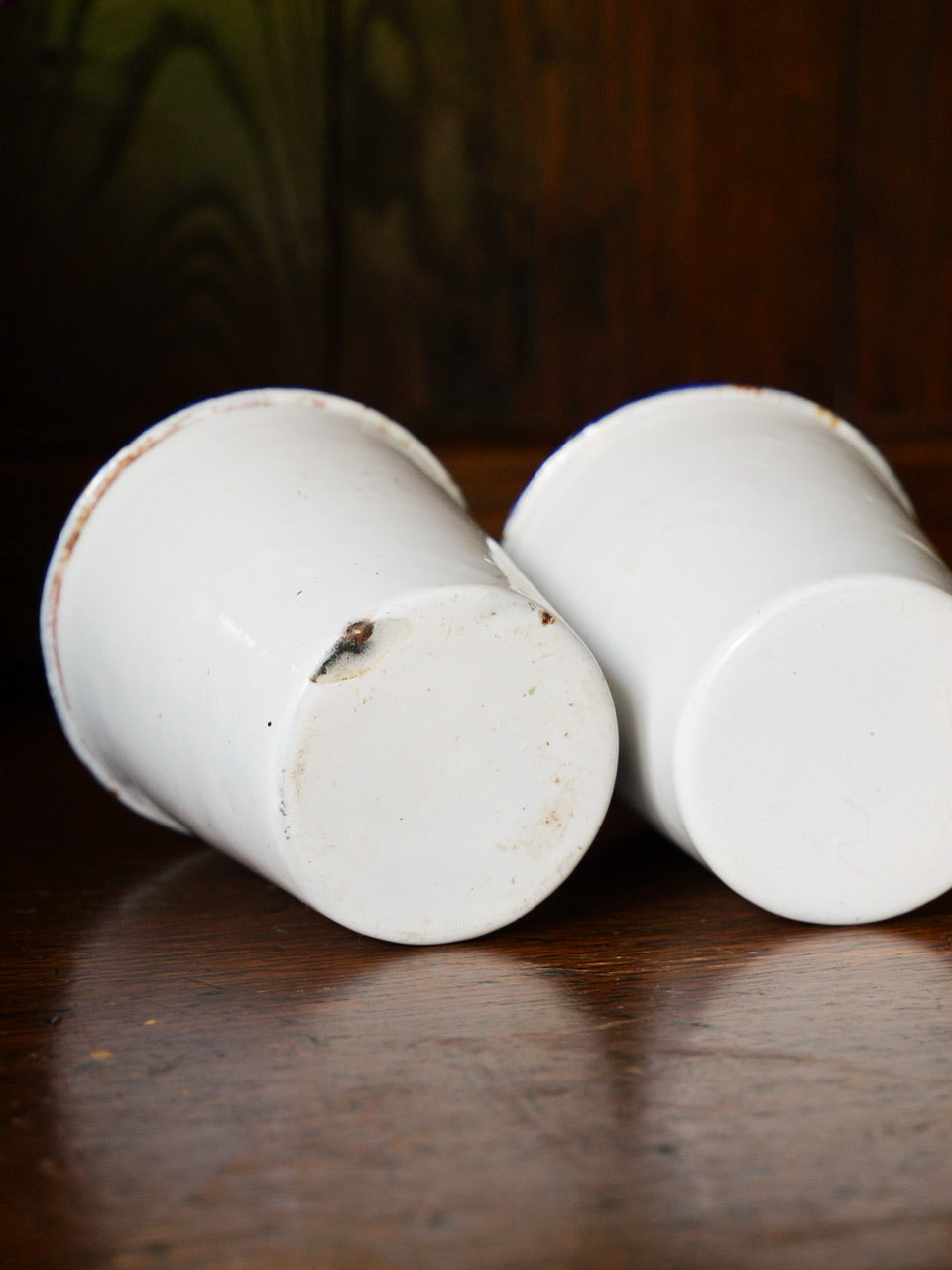 Vintage Enamel Tumbler Set