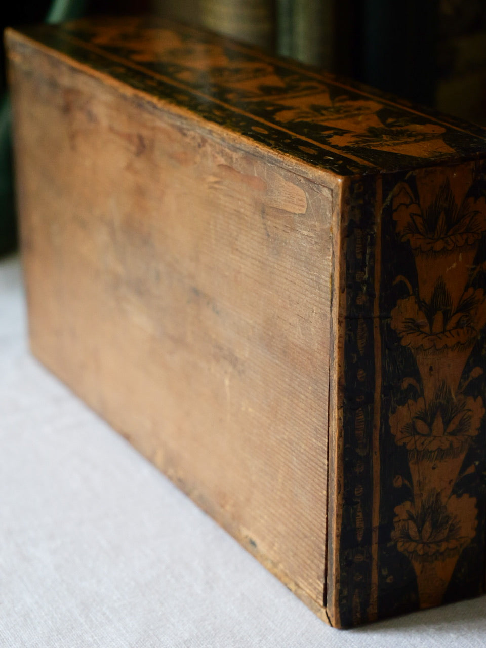 Antique Regency Penwork Box